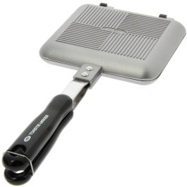 NGT Bankside Sandwich Toaster – Tostapane Da Campeggio In Metallo Gun Metal, Piccolo (15,5x13,5 Cm), Per Pescatori E Outdoor