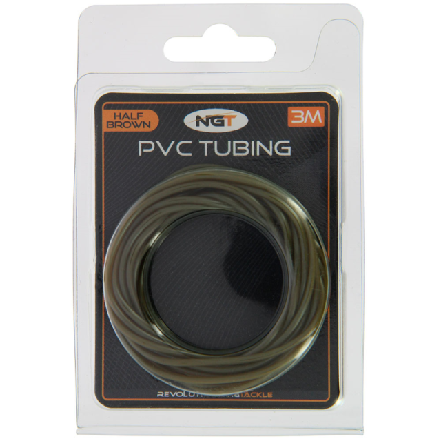 Buy NGT PVC Tubing - Half Brown, 3m for only £6.45 in Rigs, Rig Tying Tools at Big Bill's Fishing Shack, Main Website.