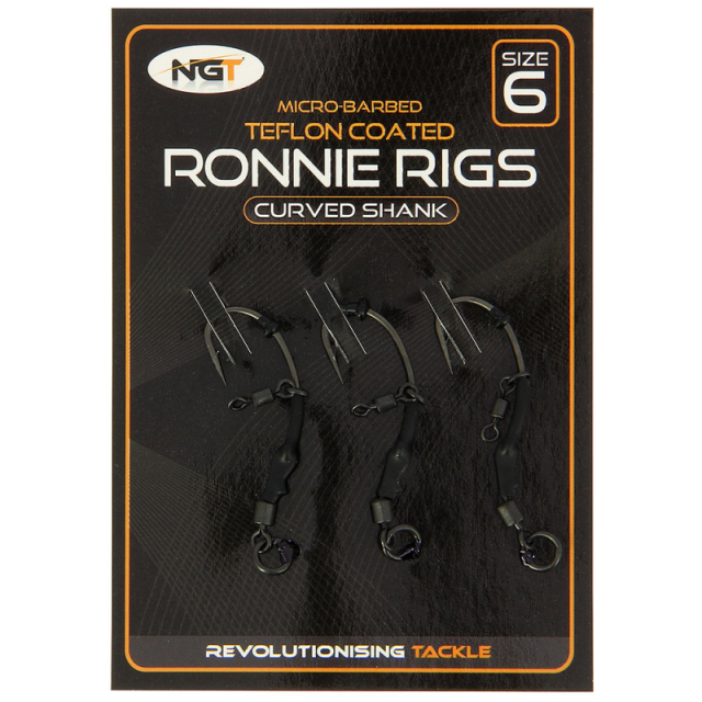 Buy NGT Triple Pack Ronnie Rigs - Size 6 Micro Barbed for only £8.99 in Bait & Tackle, Rigs, Ronnie Rigs at Big Bill's Fishing Shack, Main Website.