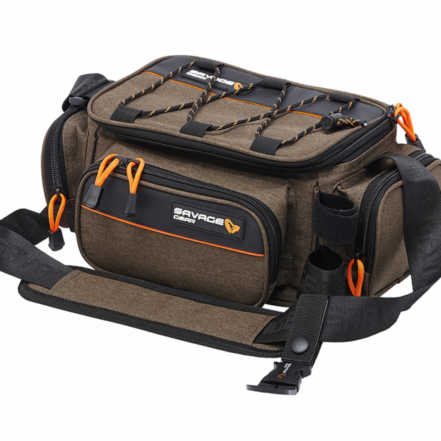 Buy Savage Gear System Box Bag Medium (Includes 3 Boxes & 5 PE Bags) 20x40x29cm 12L for only £74.99 in Rig Luggage, Rig Boxes at Big Bill's Fishing Shack, Main Website.
