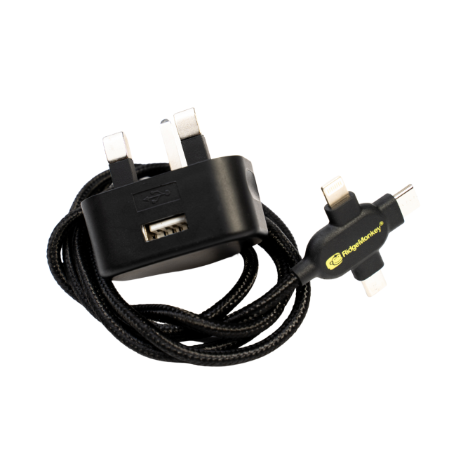 Buy RidgeMonkey Vault 12W USB Mains Power Adaptor for only £20.99 in Lighting & Power, Power Adaptors at Big Bill's Fishing Shack, Main Website.