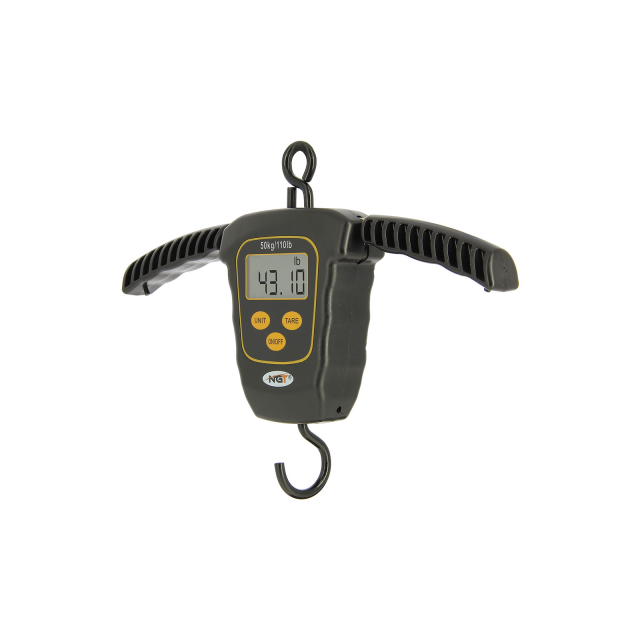 Buy NGT Dynamic Scales - Digital 110lb / 50kg with Folding Side Handles for only £26.99 in Slings & Weighing, Angling Scales at Big Bill's Fishing Shack, Main Website.