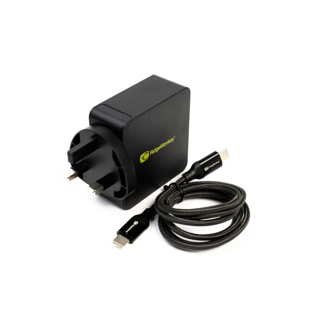 Buy RidgeMonkey Vault 30W USB-C Power Delivery AC Mains Adaptor for only £30.99 in Lighting & Power, Power Adaptors at Big Bill's Fishing Shack, Main Website.