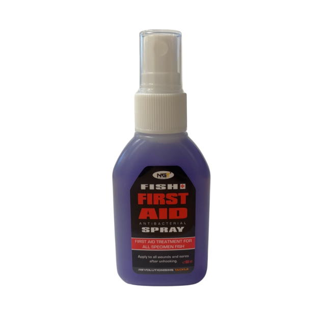 Buy NGT Fish Aid - Antibacterial 50ml Spray Single FO-FIRSTAID for only £3.95 in Unhooking & Antiseptic, Antiseptic at Big Bill's Fishing Shack, Main Website.