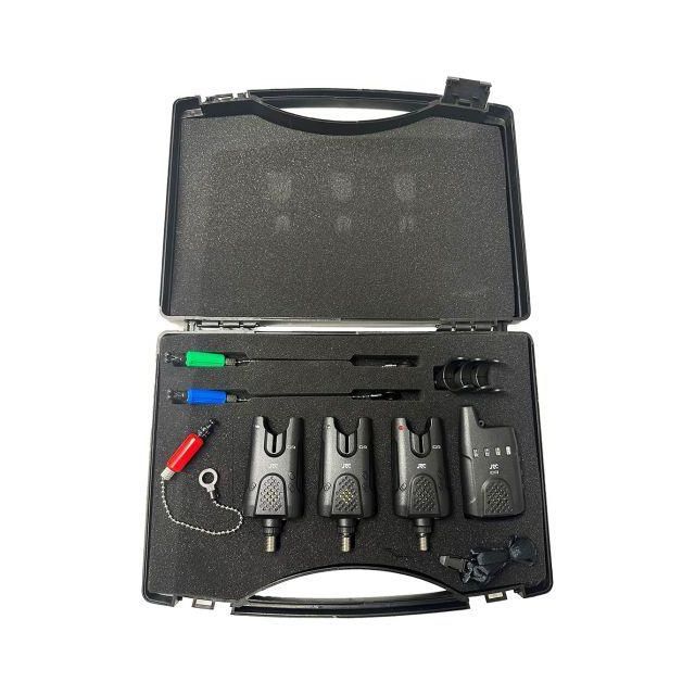Buy JRC Radar Bite Alarms Kit + Case CR 3 plus 1 for only £134.95 in Bite Alarms, Profile Indicators, Electronic Alarms at Big Bill's Fishing Shack, Main Website.