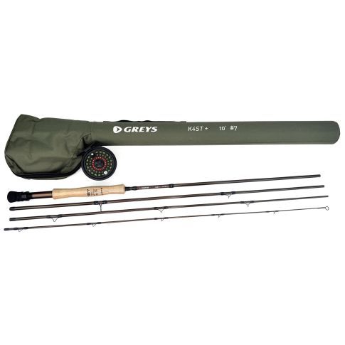 Greys K4ST+ 10ft #7 Fly Fishing Combo – Medium-Fast Action Rod with ...